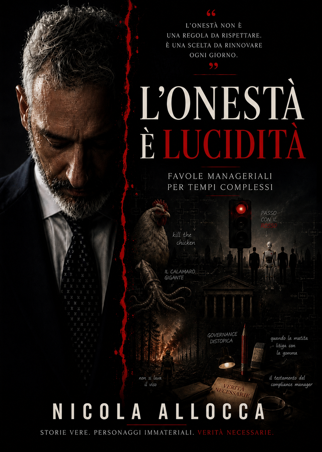 Copertina del libro L'onestà è lucidità di Nicola Allocca
